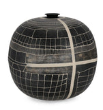 Bottiglia Siva Nera Ø39 cm — Metallo Decorativo Artigianale