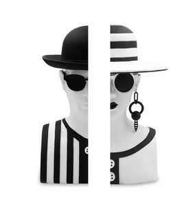 Fermalibro BACI MILANO Mr. Black & Mrs. White - Design Elegante