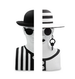 Fermalibro BACI MILANO Mr. Black & Mrs. White - Design Elegante