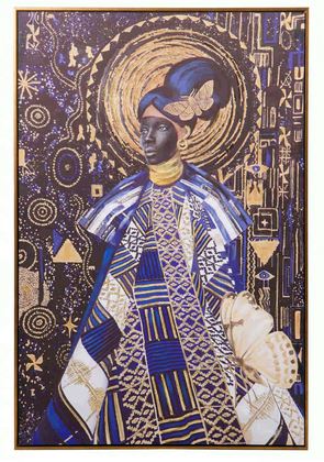 Quadro Art Nouveau Donna - Stampa su Tela