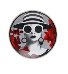 Piatto Mrs. White Ø 24 cm - Porcellana Baci Milano | Gli Inseparabili