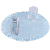 Set 4 Tovagliette Ocean Ø38cm - Tovagliette Rattan Effetto Juta VdE