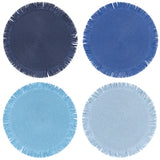 Set 4 Tovagliette Ocean Ø38cm - Tovagliette Rattan Effetto Juta VdE