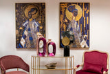 Quadro Art Nouveau Donna - Stampa su Tela