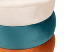 Pouf Velluto Base Metallo - GARPE -