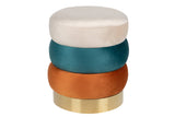 Pouf Velluto Base Metallo - GARPE -