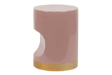 Pouf in Metallo Rosa - GARPE -