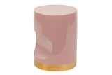 Pouf in Metallo Rosa - GARPE -
