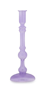 PORTA CANDELA COLOR GLASS INDACO - Vetro Borosilicato H 26cm FADE MAISON