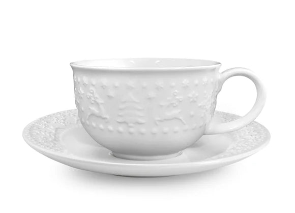 Fade Maison | Set 6 Tazzine da Caffè Xmas White in Porcellana