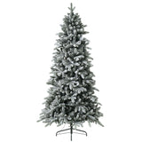 Albero di Natale SNOW WHITE Innevato con 370 Led H 210 Cm