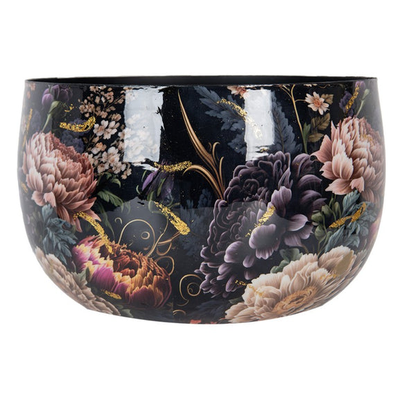 PORTA PIANTA DECORATIVO FLOWER Metallo Ø27x17cm - Arredamento Casa