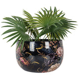 PORTA PIANTA DECORATIVO FLOWER Metallo Ø27x17cm - Arredamento Casa
