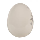 Uovo Decorativo in Ceramica Bianca con Uccellino – Clayre & Eef