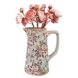 BROCCA DECORATIVA FLOWER Ceramica 16x11x20cm - Arredamento Casa
