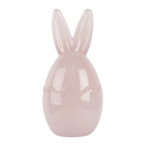 Contenitore Uovo Rosa Vetro Ø9x17cm Pasquale