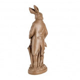 Coniglietto Decorativo Pasquale in Poliresina Marrone 15x9x40 cm | Clayre & Eef