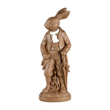 Coniglietto Decorativo Pasquale in Poliresina Marrone 15x9x40 cm | Clayre & Eef
