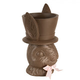 PORTA VASO CONIGLIO CHOCOLATE