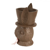 PORTA VASO CONIGLIO CHOCOLATE