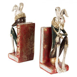 FERMALIBRI CONIGLIO Decorativo 25x11x31cm - Accessorio Casa Ufficio