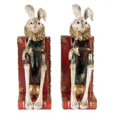 FERMALIBRI CONIGLIO Decorativo 25x11x31cm - Accessorio Casa Ufficio