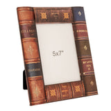 Cornice Foto 20x25cm con Decorazione Libro in Resina Multicolor