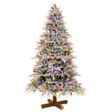 Albero di Natale SNOWY JERSEY PINE  Innevato con 800 Led H 210 Cm