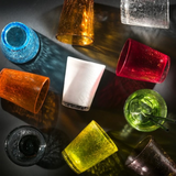 Set 6 Bicchieri Fade Ice Bianco 300ml - Vetro Elegante