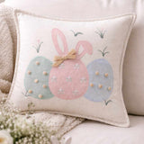 Cuscino Clodette Pom Pom Panna 45×45 cm