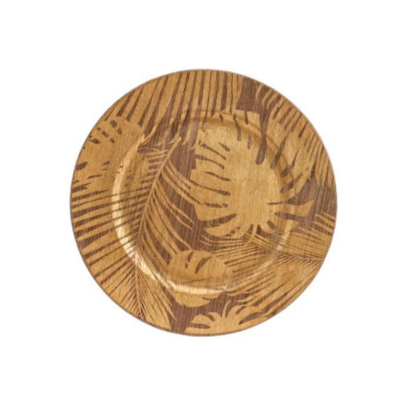 Set 6 Sottopiatti Palm Effetto Legno 33cm - FADE