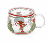 SET 2 TAZZE IN VETRO BOROSILICATO "BEAR WONDERLAND"