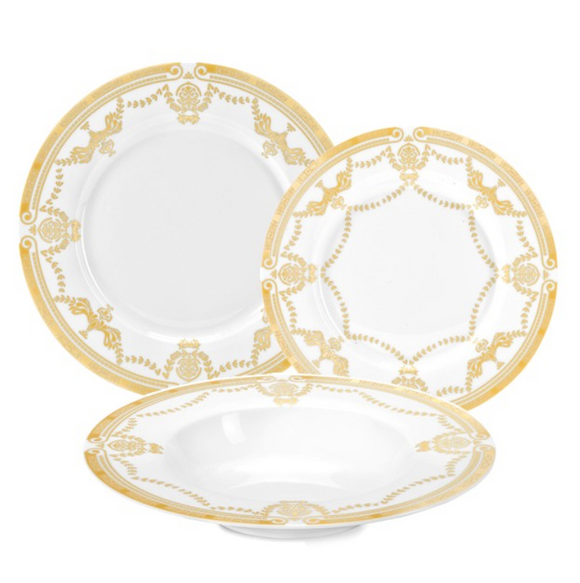 Servizio Piatti 18 Pezzi NATALIE - Set Completo Tavola Elegante Fade