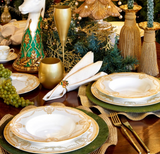 Servizio Piatti 18 Pezzi NATALIE - Set Completo Tavola Elegante Fade