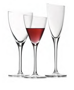 Set 6 Calici Vino Matisse Liscio 440ml - Cristallo Bohemia Trasparente Fade