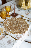 SET 6 SOTTOPIATTO FOGLIE ORO Fade