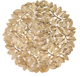 SET 6 SOTTOPIATTO FOGLIE ORO Fade