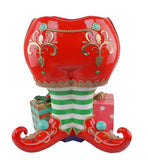 Base per Albero di Natale con Gambe Elfo in Resina H.66 cm