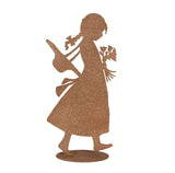 Figura decorativa Bambina di metallo 21x10x43 cm