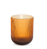 Set 6 Bicchieri Peony Amber 28 cl – Vetro Rigato