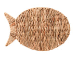 Set. 2 Tovaglietta pesce in foglia di giacinto 43x34 cm