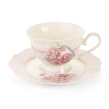 Set 2 Tazzine con Piattino New Bone China Fiorirà 220 ml | Nuvole di Stoffa