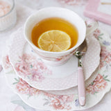 Set 2 Tazzine con Piattino New Bone China Fiorirà 220 ml | Nuvole di Stoffa