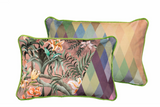 Cuscino Flores Tropical Velluto 45x30cm - GARPE Tessile Casa