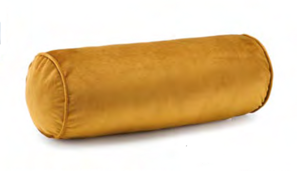 Cuscino Cilindrico Living Lady senape 40×15 cm – Fade Maison