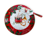 Piatto torta con paletta - Baldy cm30 fade