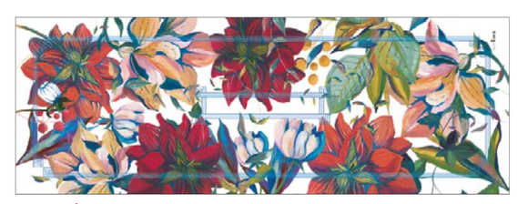 Runner in Lino Dahlia -50x150- THE NAPKING