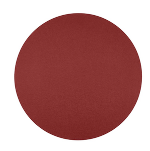 Set 6 Tovagliette FADE Ecopelle Double Face Bordeaux/Verde - Ø38cm