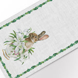 Runner Tavola Bunny Bohemien in Lino 45x180cm | PrintsOnLinen