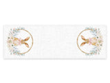 Runner Tavola Baby Bunny Bohemien in Lino 45x180cm | PrintsOnLinen